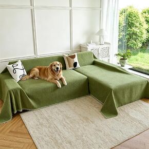 Waterproof Sectional Couch Covers,L Shaped Couch Covers for Pets Washable Sofa Covers for Dogs Sofa SlipCover for Sectional Couches Protector Covers for Living Room (71" x 118" + 71" x 118", Beige) in Saudi Arabia