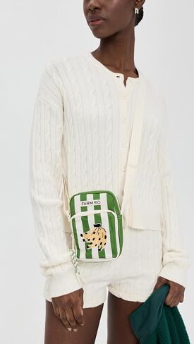 FARM Rio Women's Stripe Banana Crossbody Pouch in Saudi Arabia