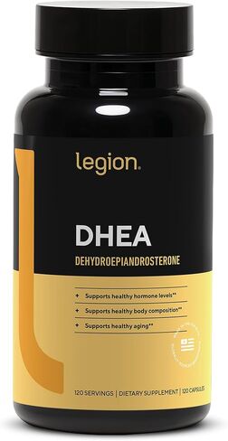 LEGION DHEA 50mg Supplement for Men & Women – Supports Hormone Balance & Wellness, Helps Maintain Energy, Immune System & Bone Strength, Naturally Sweetened, Non-GMO, Gluten-Free (120 Servings) in Saudi Arabia