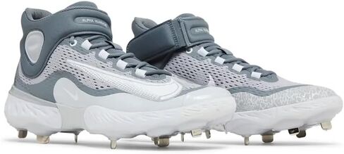 Nike Alpha Huarache Elite 4 Mid Men's Baseball Cleats 'Wolf Grey White' (DJ6520-012) - Size 10.5 in Kuwait