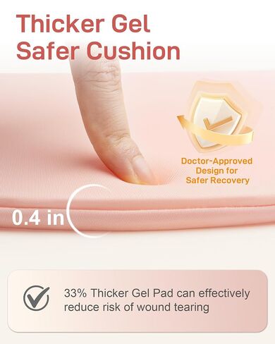 Hysterectomy & C-Section Belly Binder for Post-Op, Hot & Cold Therapy Ice Pack Waist Belt, Lycra Fabric Gel Pad for Incision Protection, Reusable Cooling Wrap for Surgery Pain Relief,Adjustable 28-47" in Saudi Arabia