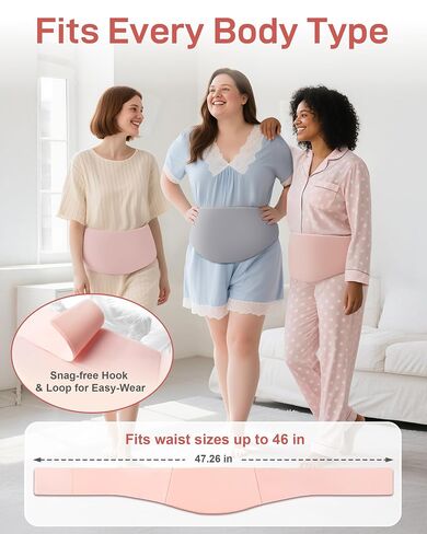Hysterectomy & C-Section Belly Binder for Post-Op, Hot & Cold Therapy Ice Pack Waist Belt, Lycra Fabric Gel Pad for Incision Protection, Reusable Cooling Wrap for Surgery Pain Relief,Adjustable 28-47" in Saudi Arabia