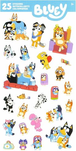مجموعة محفظة Bluey and Bingo ثلاثية الطي - حزمة إكسسوارات مع محفظة كرتونية بالإضافة إلى ملصقات والمزيد من البضائع للأولاد والبنات in Kuwait