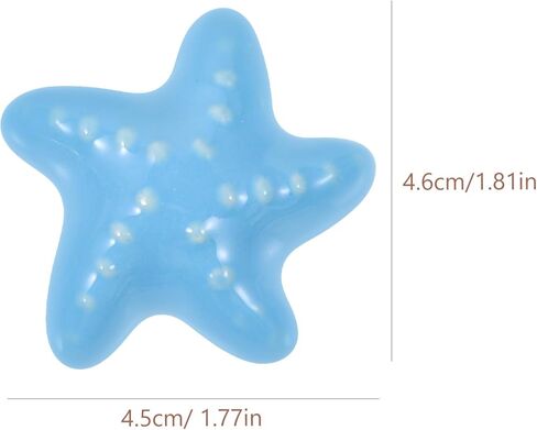 Ceramic Furniture Handle Sea Star and Shell Shape Drawer Knobs Set for ’ Room Cabinet Pulls Blue Color Decorative Cupboard Door Handles in Kuwait