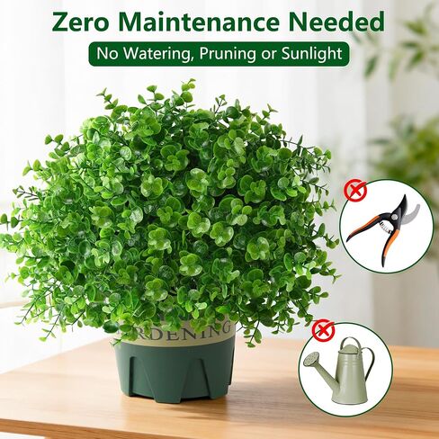 florisso 2 Pack Artificial Boxwood Topiary Trees, UV-Resistant Faux Realistic Greenery Potted Bushes with Pots for Front Door, Porch, Farmhouse, Garden Decor in Saudi Arabia