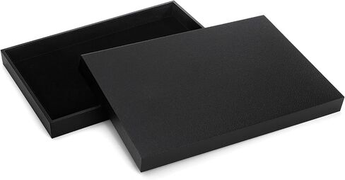 Elsjoy 6 Pack Black Velvet Jewelry Tray, Large Velvet Jewelry Organizer Tray, Stackable Jewelry Display Trays for Bracelet, Ring, Earring, Necklace, Fit Drawer & Countertop in Kuwait