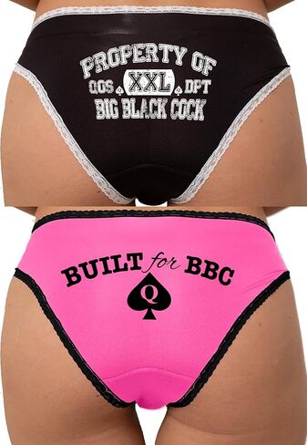 Knaughty Knickers ملكية الديك الأسود الكبير ومصممة لحزمة BBC - كبيرة in Kuwait