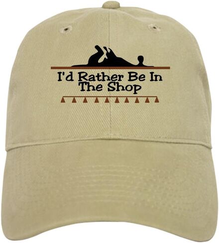 CafePress I'd Rather Be in The Shop Cap Adjustable Baseball Cap in Kuwait