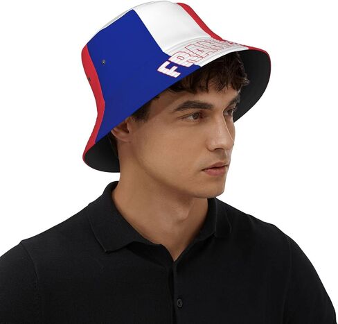 France Flag French Country 2026 Bucket Hat Supporter Cheer Fans Team Fisherman Hats Black in Saudi Arabia