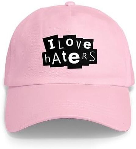 قبعة CafePress I Love Haters (أسود) قبعة بيسبول فريدة قابلة للتعديل in Kuwait