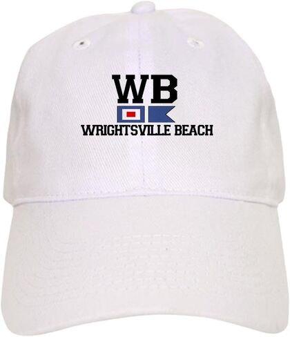 قبعة تصميم أعلام بحرية من CafePress Wrightsville Beach NC قبعة بيسبول قابلة للتعديل in Kuwait