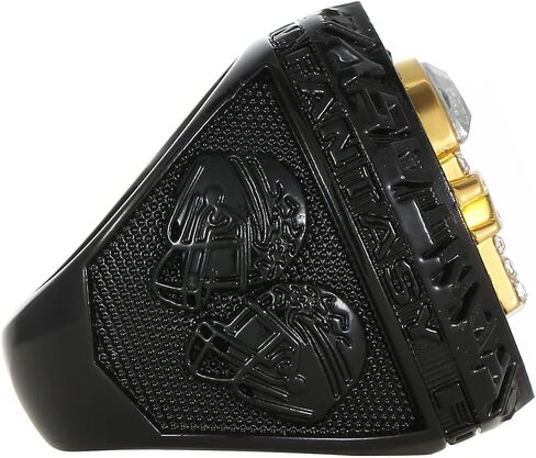 2026 Fantasy Football Championship Ring Black Blue with Box League Champion Trophy Rings Premium Award for Winner in Saudi Arabia