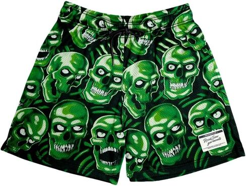 Men's Camo Mesh Graphic Print Athletic Shorts Lightweight Quick-Dry Gym Workout Shorts with Pockets in Saudi Arabia