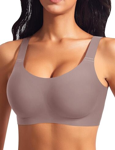 Womens Wireless Jelly Bras Plus Size No Underwire Seamless Full Coverage Comfortable Everyday Bra with Medium Support in Kuwait