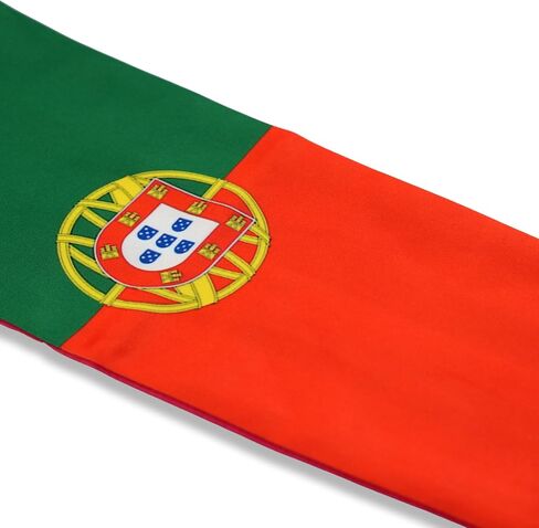 USA And Portugal Flag Graduation Stole,Satin Embroidery Graduation Sash for International Students,72 Inch Length. in Saudi Arabia