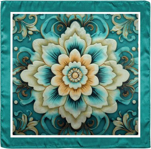 Silk Feeling Scarf Satin Head Hair Wrap Large Square Scarves Bandanas Fashion Cute Aesthetic 27.5 Inches Women Girls in Saudi Arabia