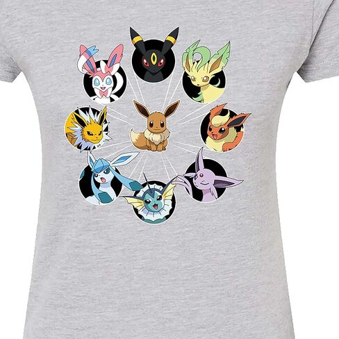 HYBRID APPAREL - Pokémon - Eevee Evolution Circle - تي شيرت برسومات ملائمة للصغار in Kuwait