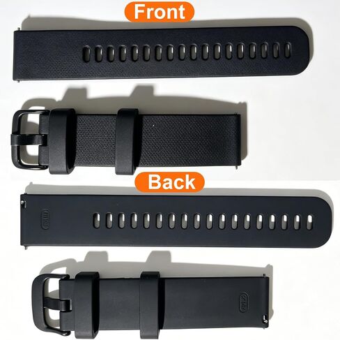 Replacement Watch Bands Compatible with Timex Indiglo, 20mm Soft Silicone Adjustable Wristband, Quick Release Watch Strap for Men Women, Black in Saudi Arabia