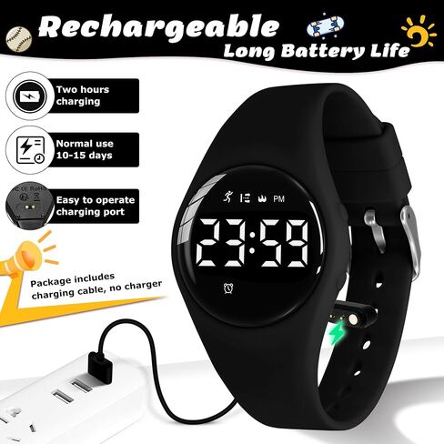 A ALPS Magnetic USB Watch Charge Cable Kids Fitness Tracker Watch T15/T6 in Saudi Arabia