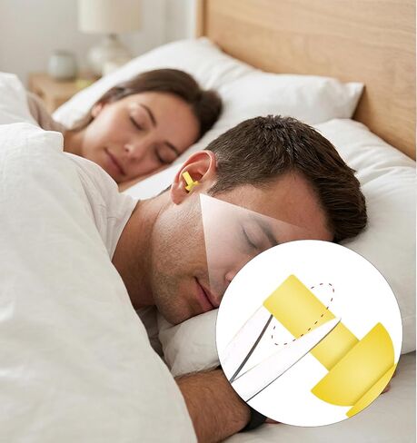 Rubber Ear Plugs, Small Ear Plugs for Sleeping 6 Pairs Reusable Soft Earplugs, Compact Noise-Reducing Design for Sleep, Travel, and Work, Comfortable Fit with Carrying Case in Saudi Arabia