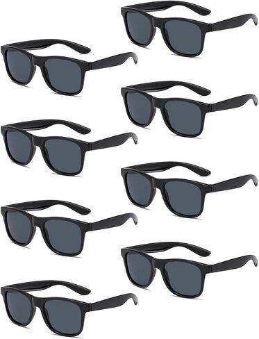 Black and White Sunglasses Bulk, 8/16/24 Pack Glasses Party Favors for Summer Beach Pool Birthday Wedding Party Supplies (8, Black) in Saudi Arabia