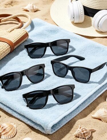 Black and White Sunglasses Bulk, 8/16/24 Pack Glasses Party Favors for Summer Beach Pool Birthday Wedding Party Supplies (8, Black) in Saudi Arabia