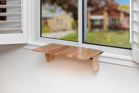 Original SillMate Window Plant Shelf, 11.6"x11.6" Sill Shelf for Plants - Verify Sizing First - Cat Perch - Renter Friendly No Drilling/Damage - Sill Extender for Plants (Small) in Saudi Arabia