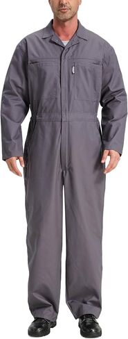 Men's Work Coveralls Garages Jumpsuit Mechanic Coverall Utility Work Crawl Suit in Saudi Arabia