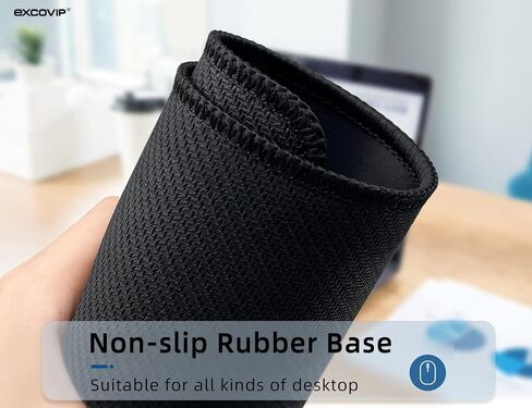 لوحة ماوس كبيرة مقاس XL من ablieve، لوحة ماوس قصيرة CAD، لوحة ماوس كمبيوتر ممتدة/حصيرة مكتب مع حواف مخيطة للاعبين والمكتب والمنزل (800 × 300 مم) 0034 in Kuwait