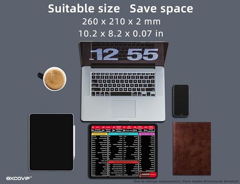 لوحة ماوس كبيرة مقاس XL من ablieve، لوحة ماوس قصيرة CAD، لوحة ماوس كمبيوتر ممتدة/حصيرة مكتب مع حواف مخيطة للاعبين والمكتب والمنزل (800 × 300 مم) 0034 in Kuwait