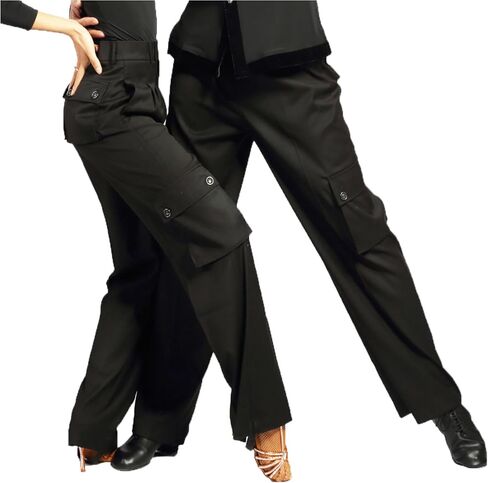 SCGGINTTANZ G4005 Latin Modern Ballroom Dance Professional Straight Pocket Trousers Pants for Men and Women in Saudi Arabia
