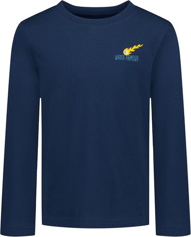 Under Armour Boys' Long Sleeve Logo Graphic T-Shirt, Lightweight & Breathable, Relaxed Fit in Kuwait