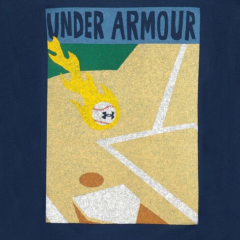 Under Armour Boys' Long Sleeve Logo Graphic T-Shirt, Lightweight & Breathable, Relaxed Fit in Kuwait