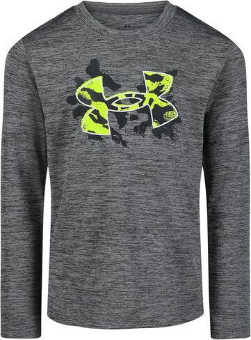 Under Armour Boys' Long Sleeve Logo Graphic T-Shirt, Lightweight & Breathable, Relaxed Fit in Kuwait