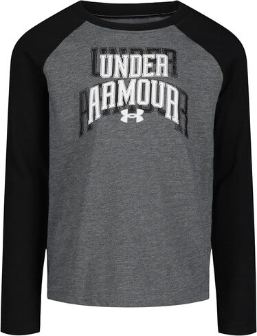 Under Armour Boys' Long Sleeve Logo Graphic T-Shirt, Lightweight & Breathable, Relaxed Fit in Kuwait