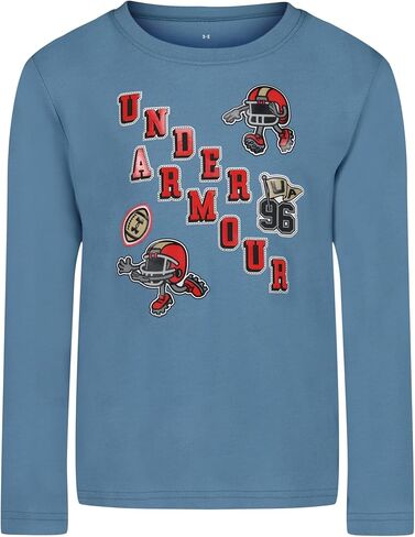 Under Armour Boys' Long Sleeve Logo Graphic T-Shirt, Lightweight & Breathable, Relaxed Fit in Kuwait