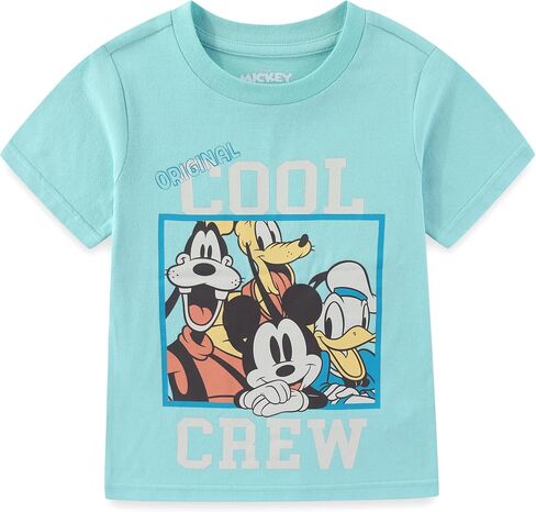 Disney Mickey Mouse Boys 2 Pack Short Sleeve T-Shirt for Toddler and Big Kids in Kuwait