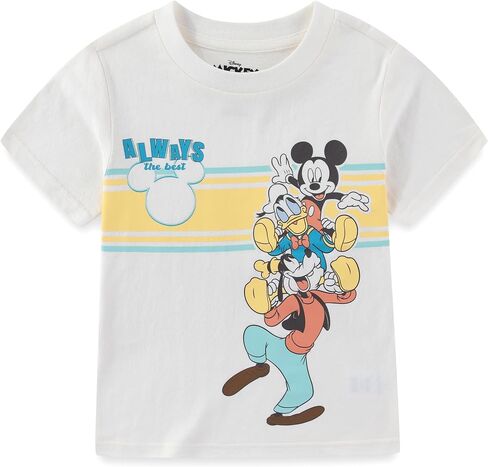 Disney Mickey Mouse Boys 2 Pack Short Sleeve T-Shirt for Toddler and Big Kids in Kuwait
