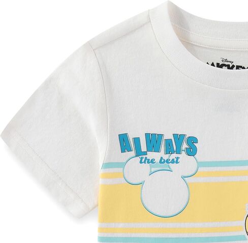 Disney Mickey Mouse Boys 2 Pack Short Sleeve T-Shirt for Toddler and Big Kids in Kuwait
