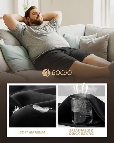 BOOJO 3 Pack Big and Tall Mens Gym Shorts & Shirts in Saudi Arabia