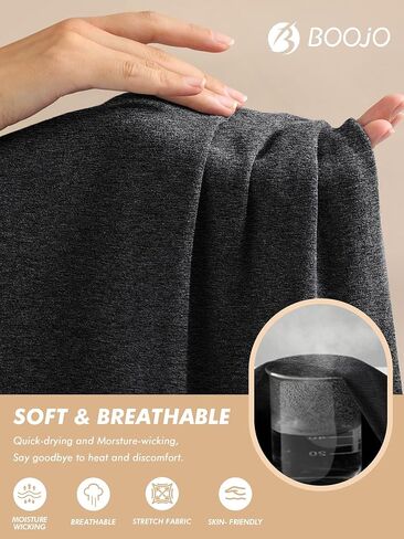 BOOJO 3 Pack Big and Tall Mens Gym Shorts & Shirts in Saudi Arabia