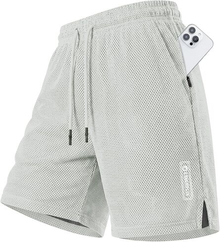 CANGHPGIN Men's Basketball Shorts 9" Mesh Quick Dry Lightweight Athletic Gym Workout Shorts with Zipper Pockets Drawstring in Saudi Arabia