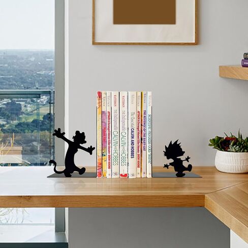 C&H Decorative Kids Bookends Kids Metal Book Ends for Shelves Bookshelf Decorative Objects Home Office Desk Bookshelf Decor, Fun Reading Decor Gift in Saudi Arabia