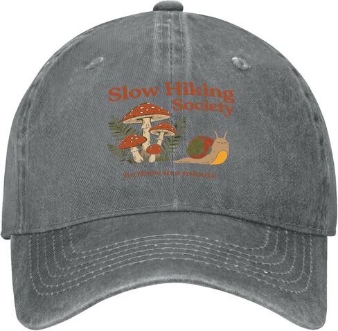 Slow Hiker Society Be There in A Minute Hats for Women Vintage Washed in Kuwait
