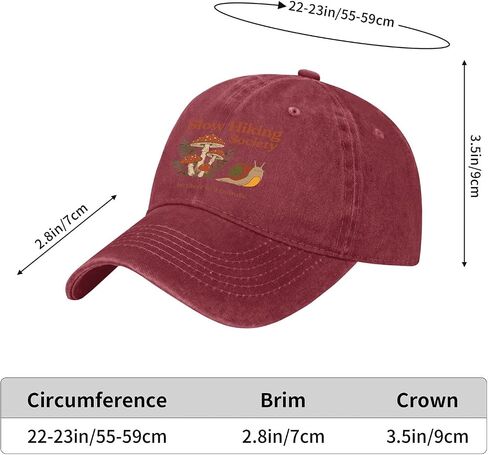 Slow Hiker Society Be There in A Minute Hats for Women Vintage Washed in Kuwait