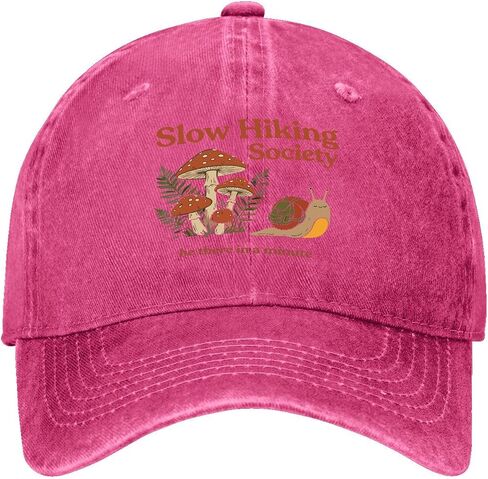 Slow Hiker Society Be There in A Minute Hats for Women Vintage Washed in Kuwait