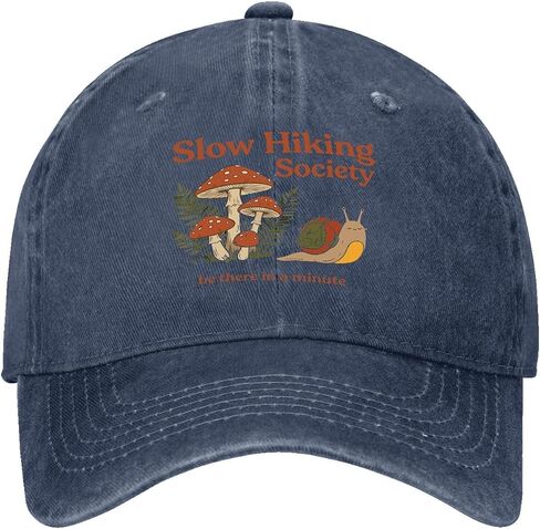 Slow Hiker Society Be There in A Minute Hats for Women Vintage Washed in Kuwait