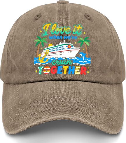 قبعة I Loves It When We're Cruisin' Together للسيدات الكلاسيكية المغسولة in Kuwait