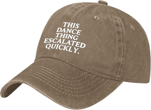 This Dance Thing Escalated Quickly Hat for Womens Aesthetic Washed Distressed in Kuwait