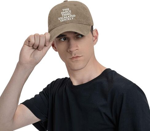 This Dance Thing Escalated Quickly Hat for Womens Aesthetic Washed Distressed in Kuwait